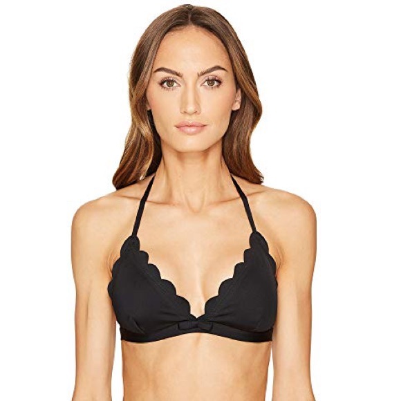 kate spade Other - KATE SPADE Scalloped Triangle Bikini Top NWT SZ M
